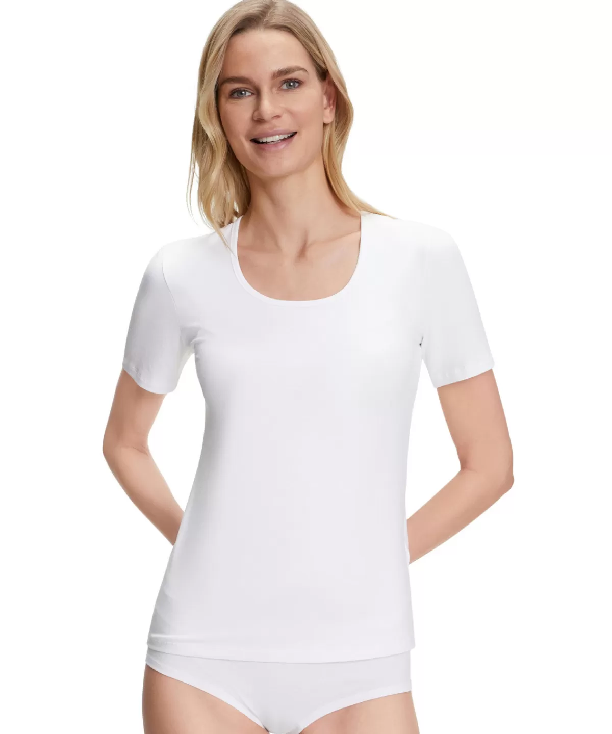 2-Pack Damen T-Shirt Rundhals Daily Comfort^FALKE New