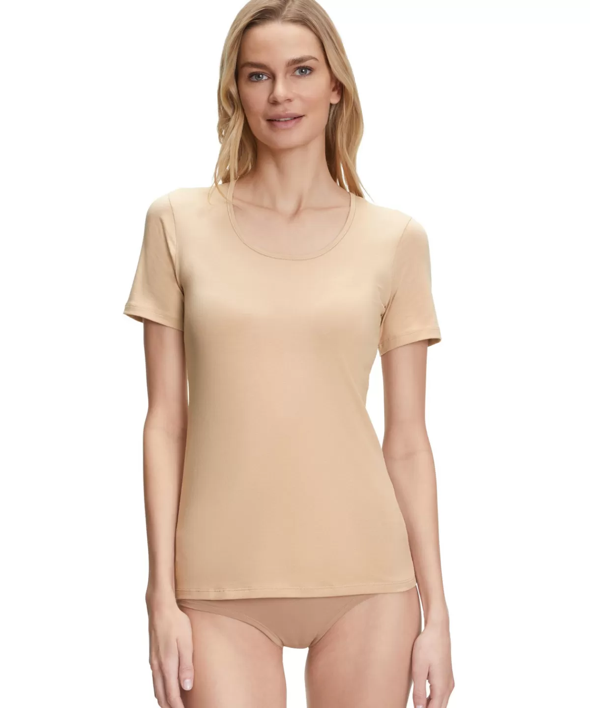 2-Pack Damen T-Shirt Rundhals Daily Comfort^FALKE Hot