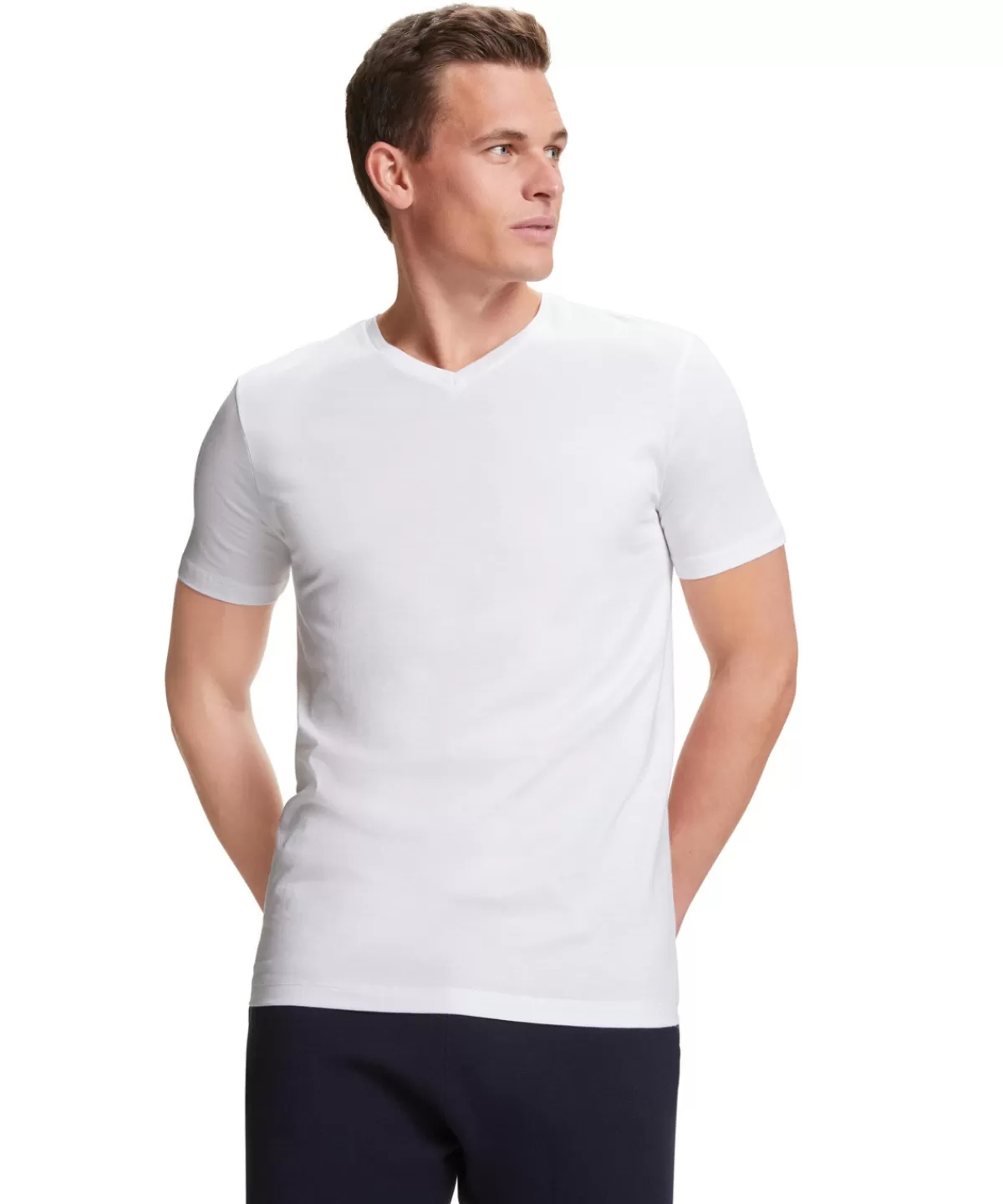 2-Pack Herren T-Shirt V-Ausschnitt^FALKE Hot