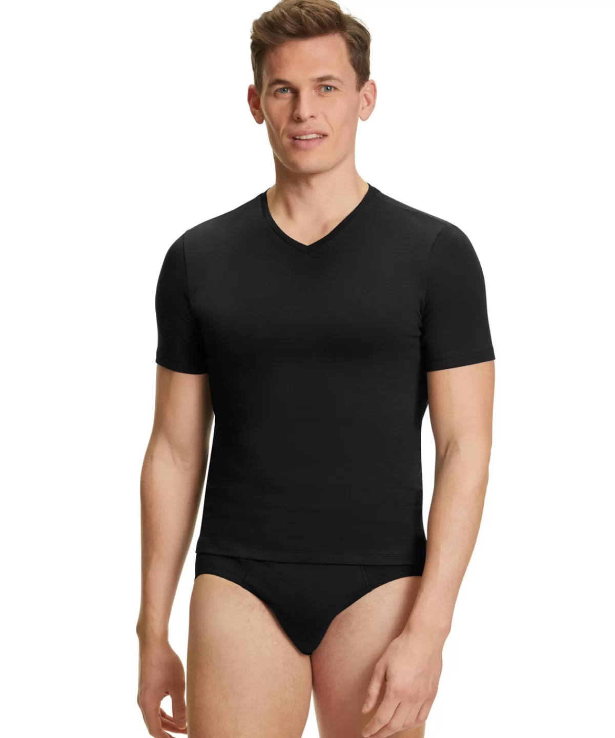 2-Pack Herren T-Shirt V-Ausschnitt Daily Comfort^FALKE Store
