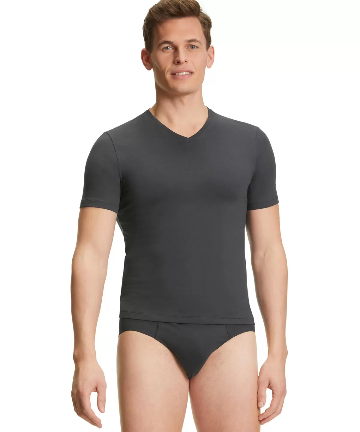 2-Pack Herren T-Shirt V-Ausschnitt Daily Comfort^FALKE Fashion