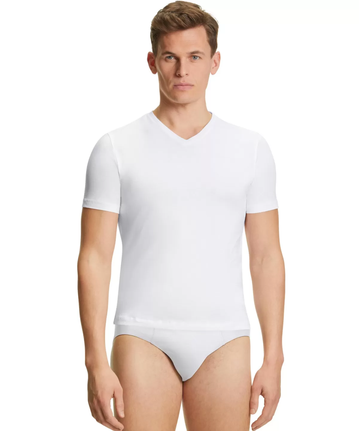 2-Pack Herren T-Shirt V-Ausschnitt Daily Comfort^FALKE Fashion