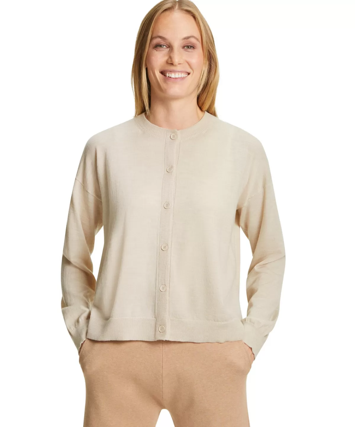 Damen Cardigan Rundhals^FALKE Hot