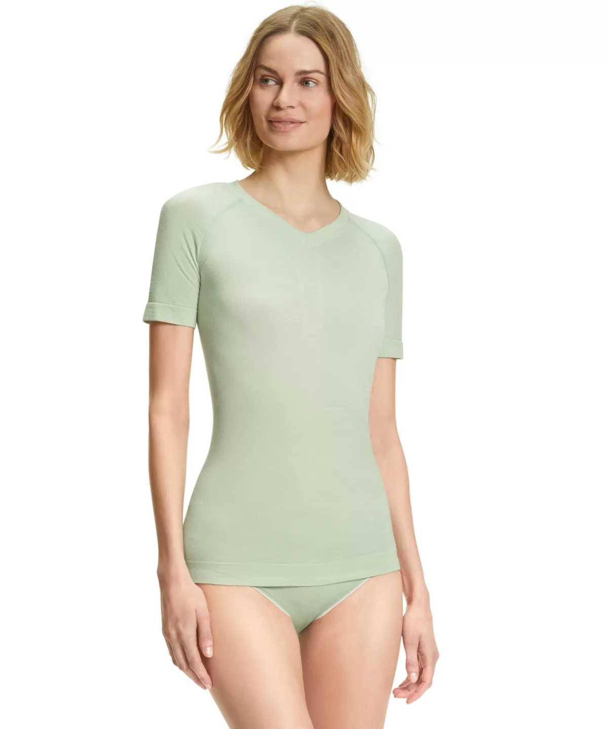 Damen Kurzarmshirt Wool-Tech Light^FALKE Sale