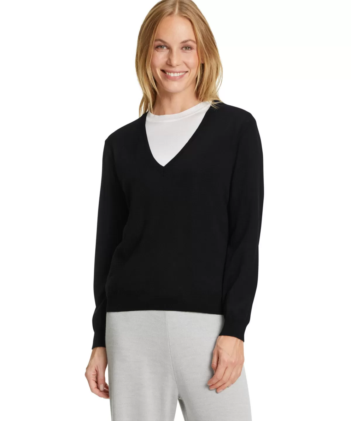 Damen Pullover V-Ausschnitt^FALKE Store