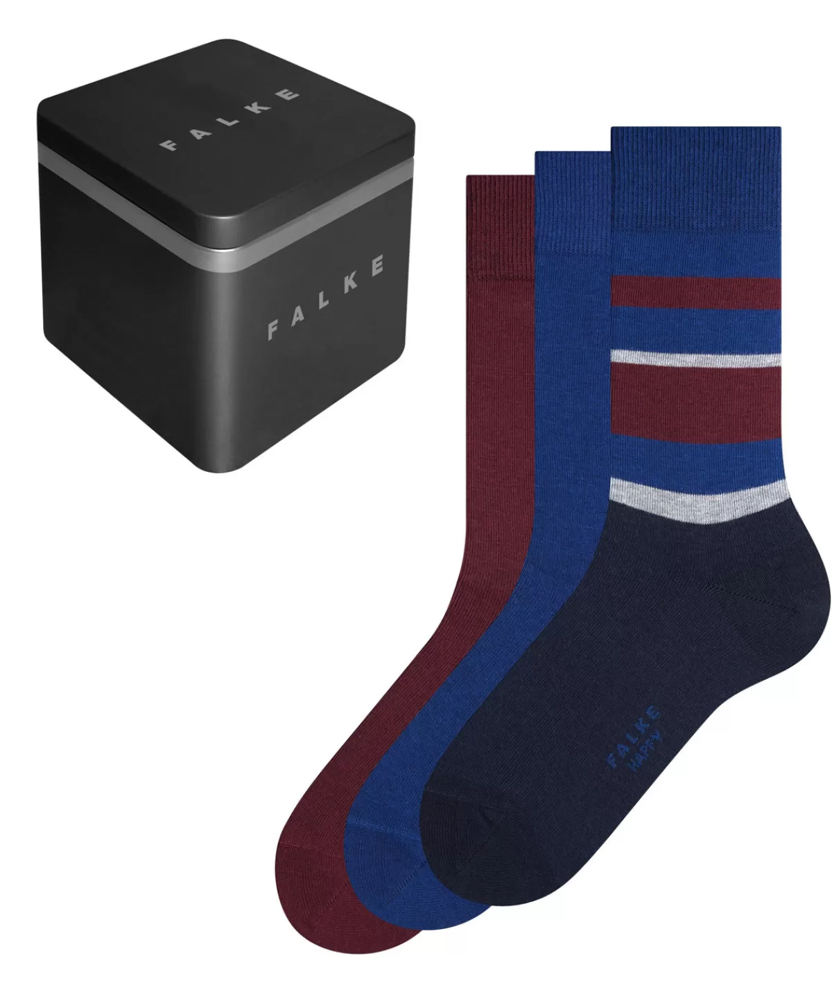 Happy Box 3-Pack Herren Socken^FALKE Clearance