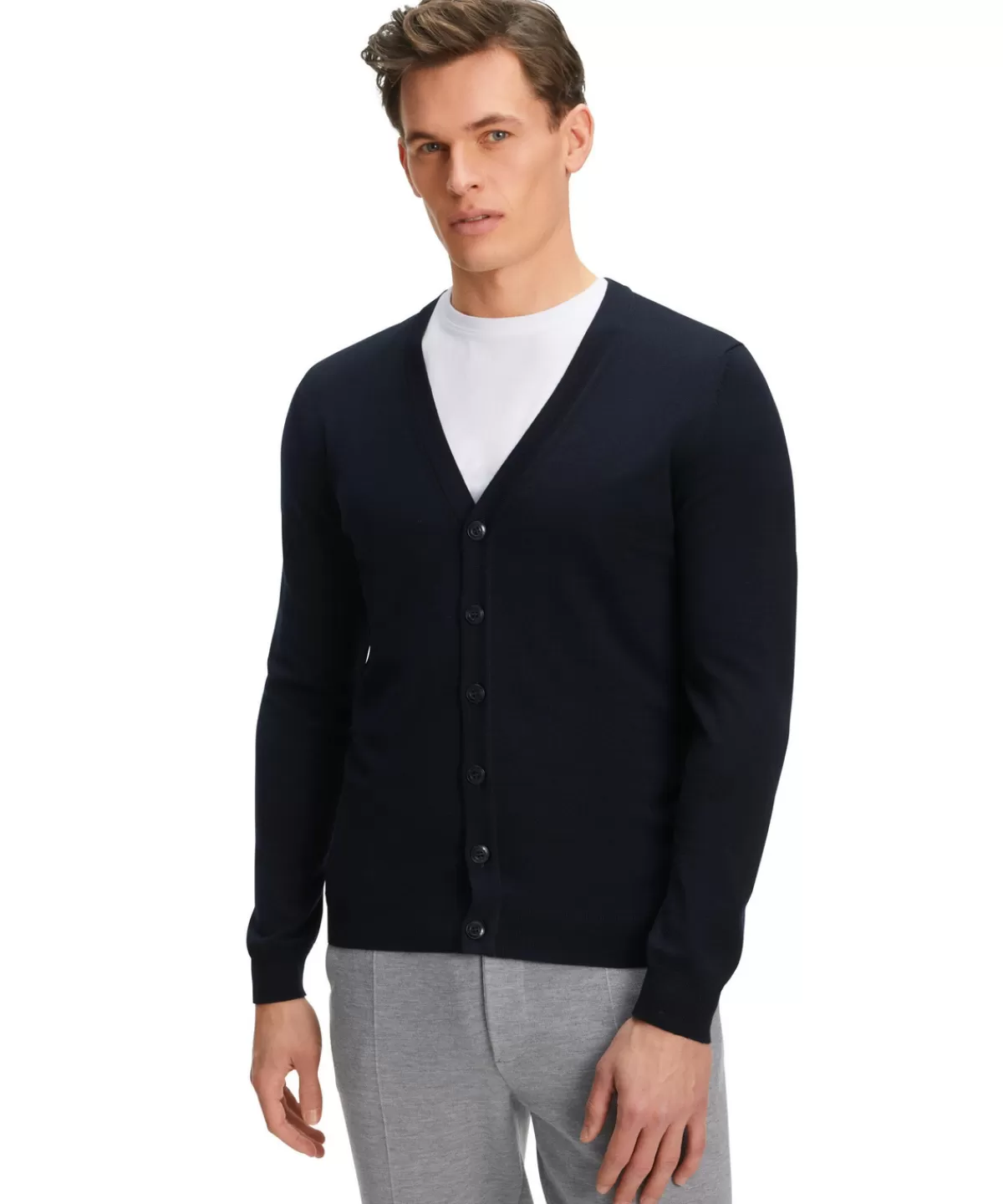 Herren Cardigan V-Ausschnitt^FALKE Cheap