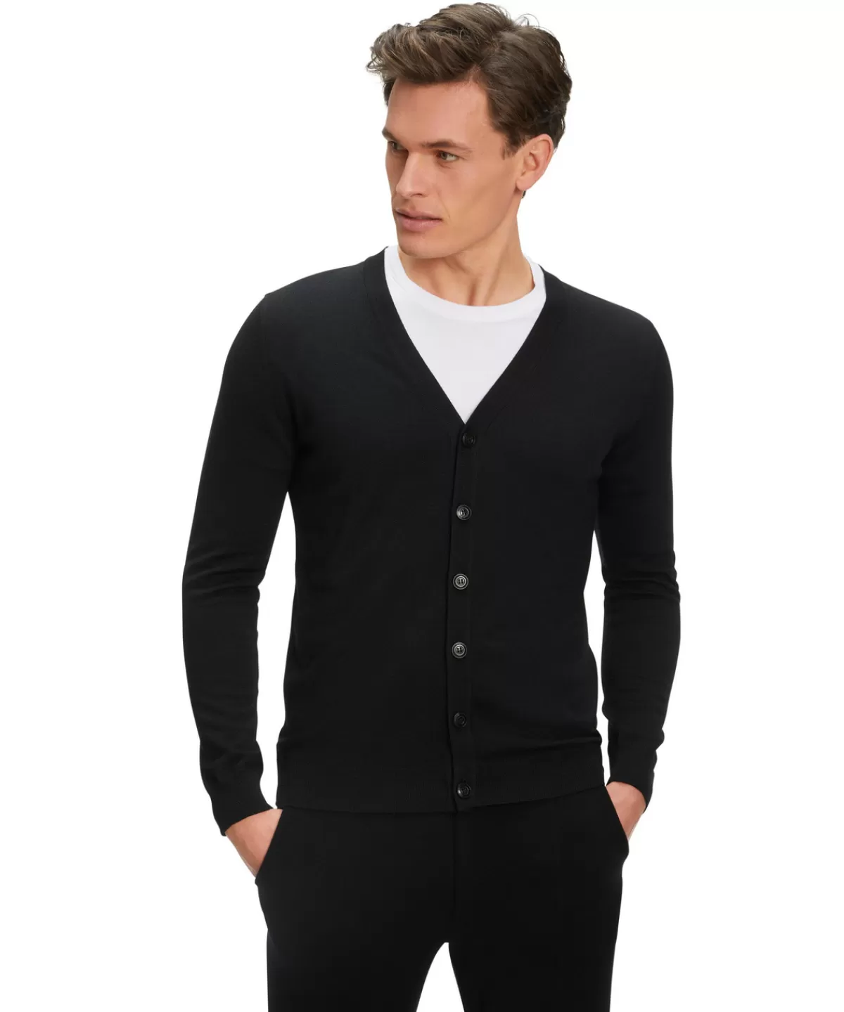 Herren Cardigan V-Ausschnitt^FALKE Best