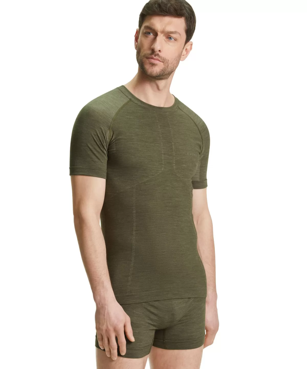 Herren Kurzarmshirt Wool-Tech Light^FALKE Best