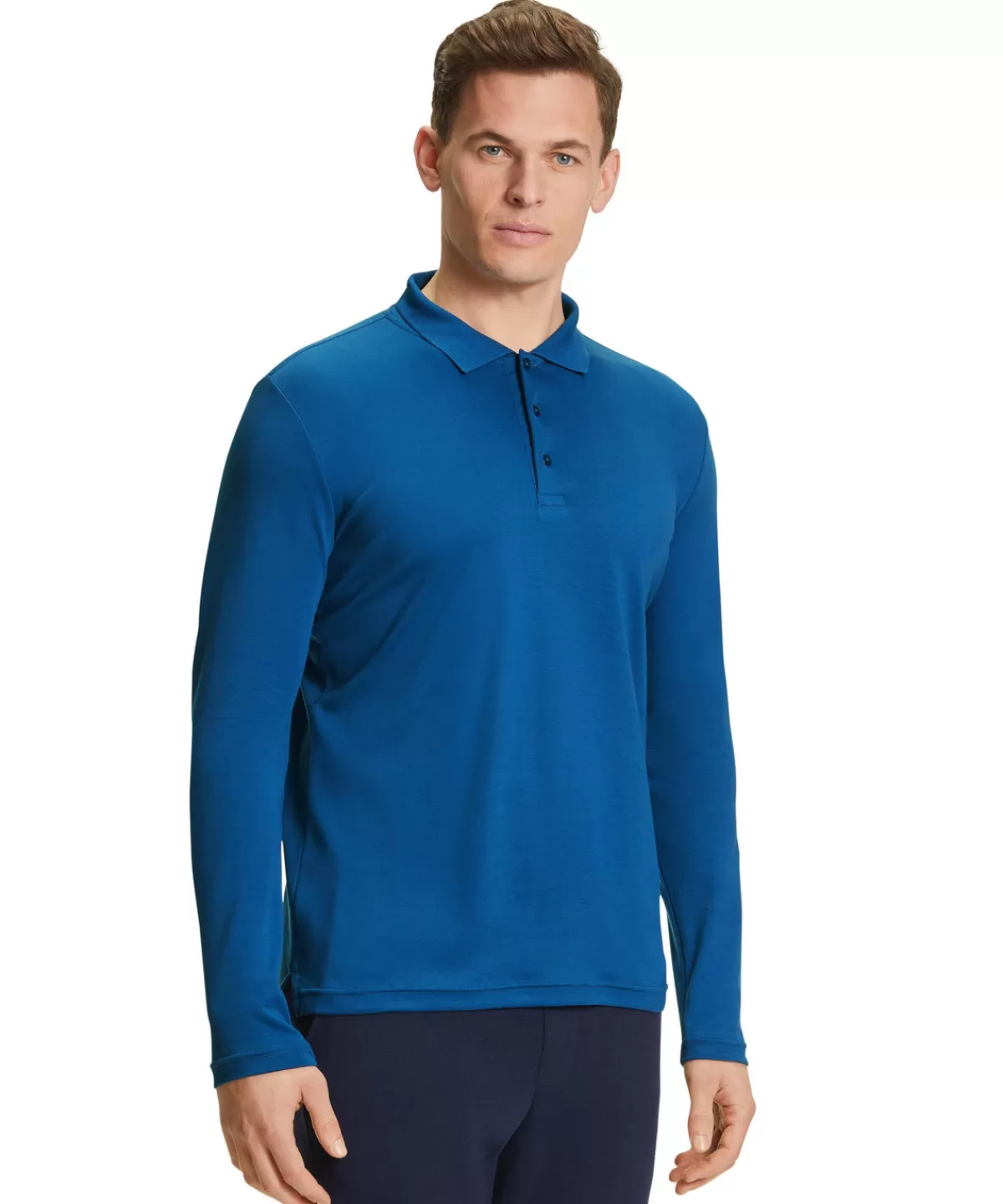 Herren Langarmshirt Polo^FALKE Fashion