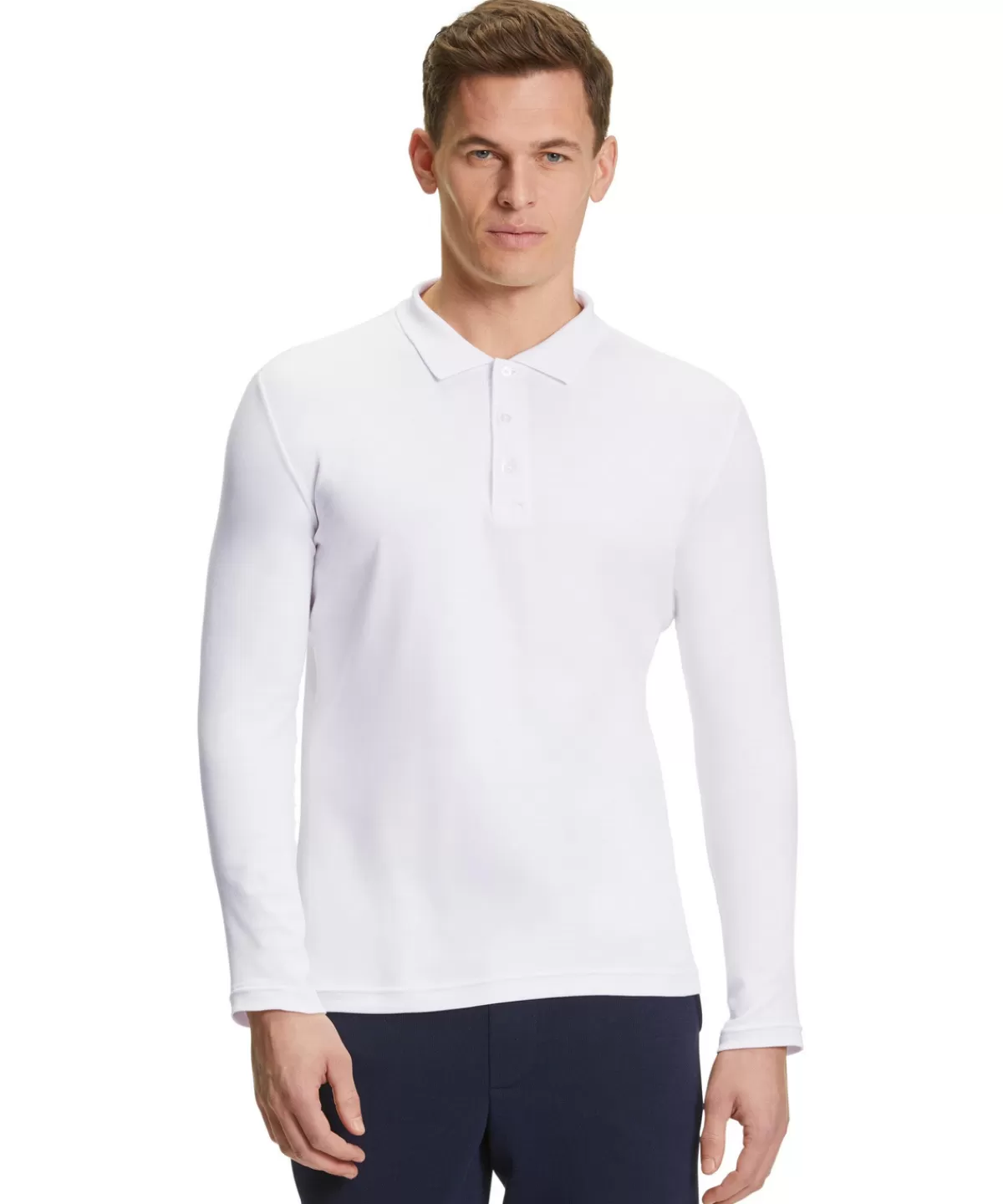 Herren Langarmshirt Polo^FALKE Cheap
