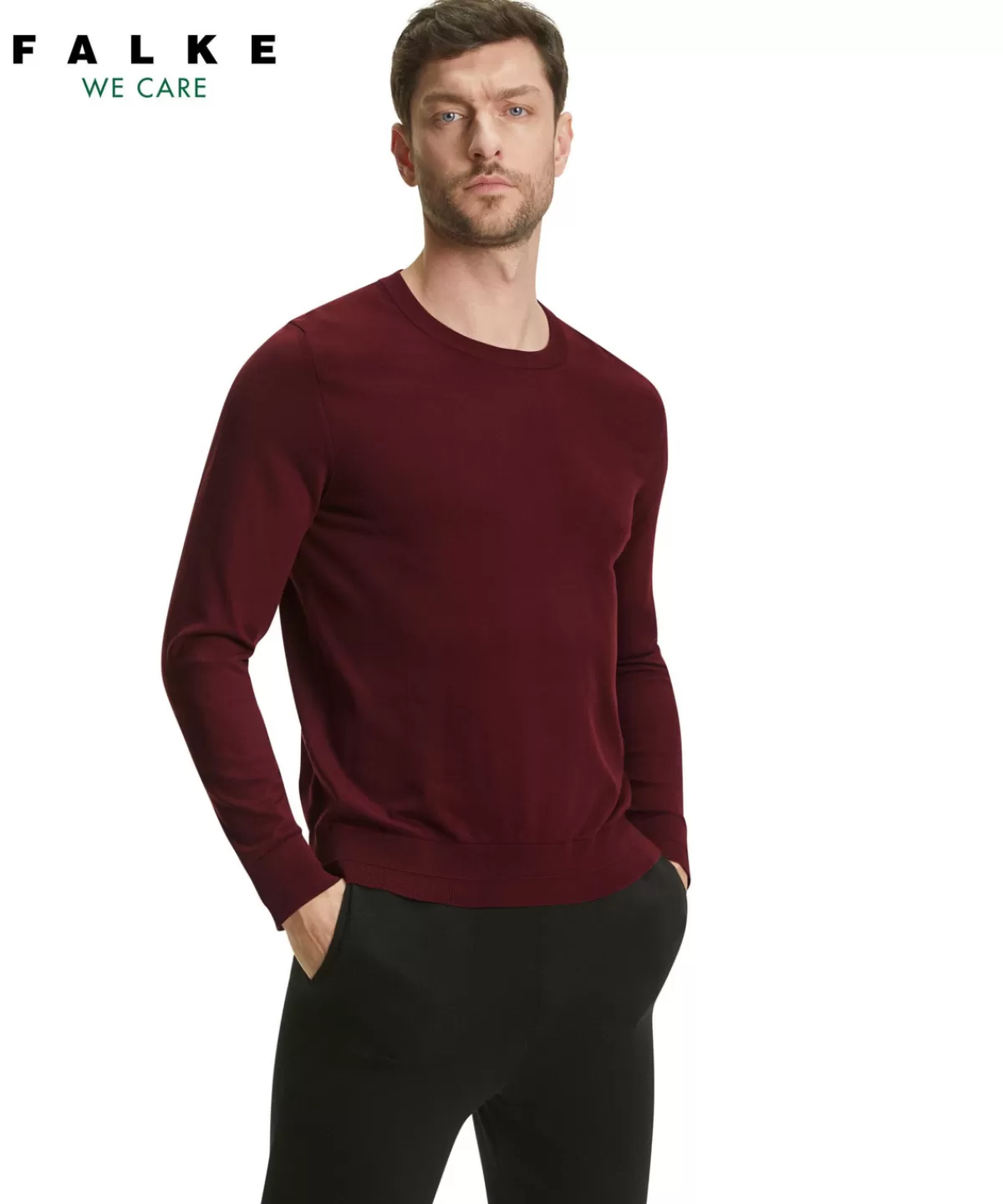 Herren Pullover Rundhals^FALKE New