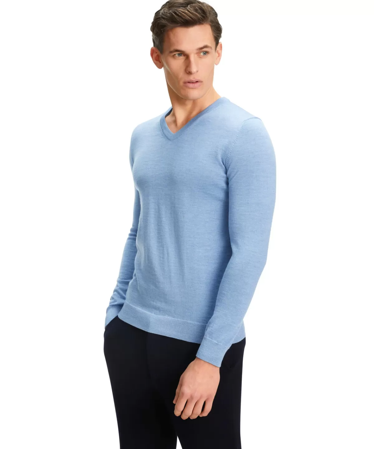 Herren Pullover V-Ausschnitt^FALKE Fashion