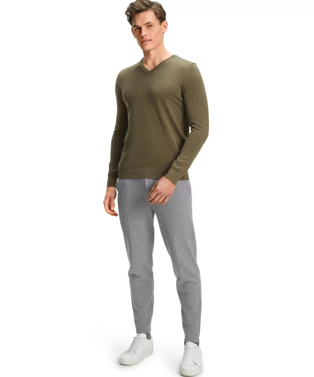 Herren Pullover V-Ausschnitt^FALKE New