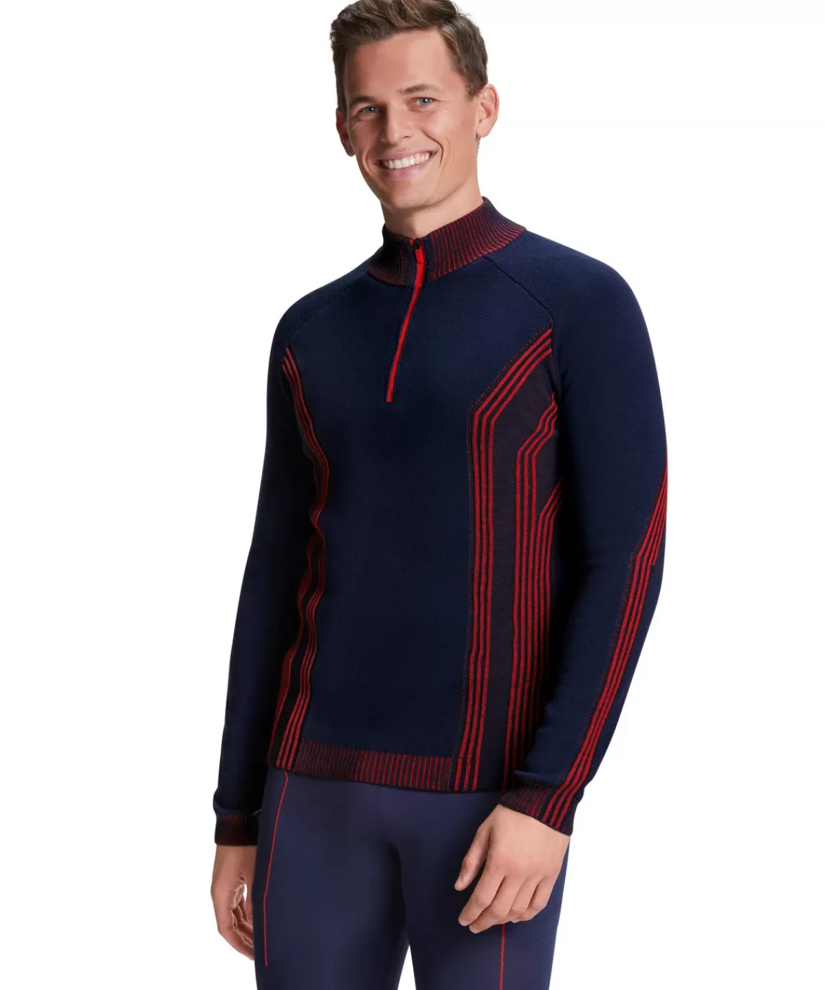 Herren Skiing Pullover Troyer^FALKE Best