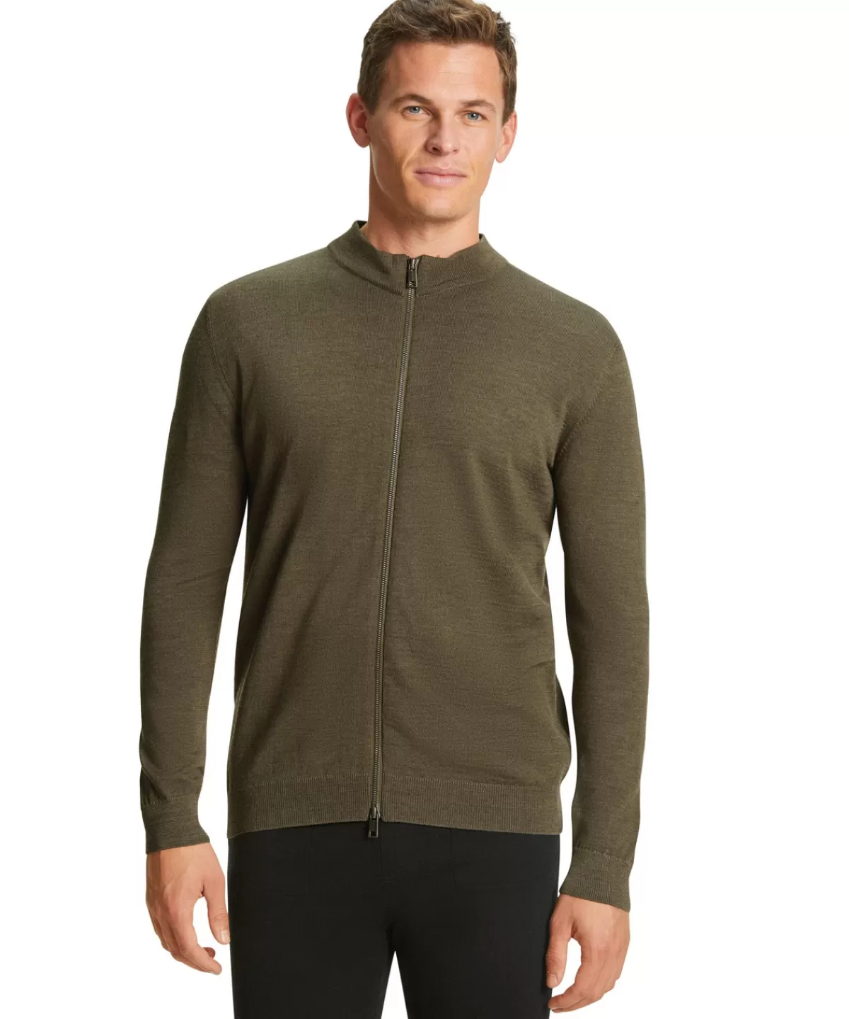 Herren Zip-Jacke Stehkragen^FALKE Fashion
